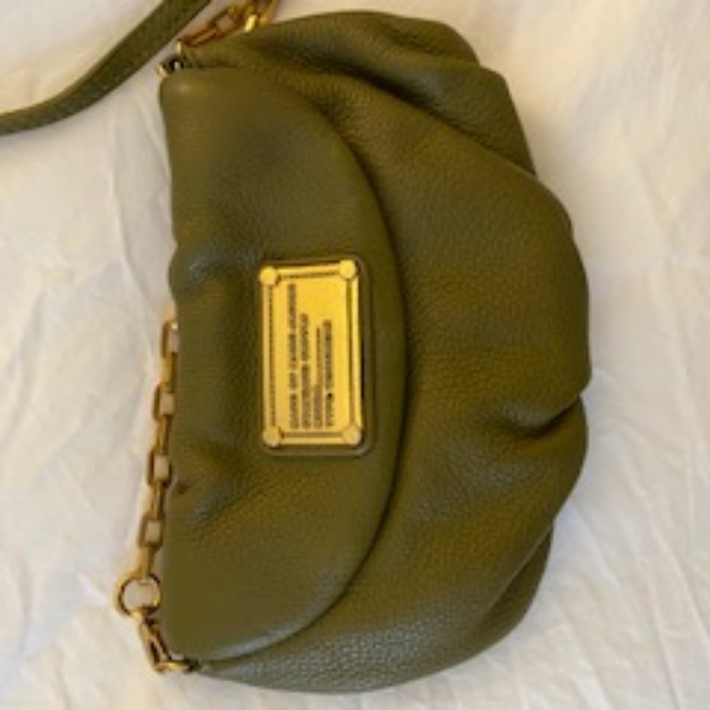 Marc by Marc Jacobs Green Leather Chain Purse